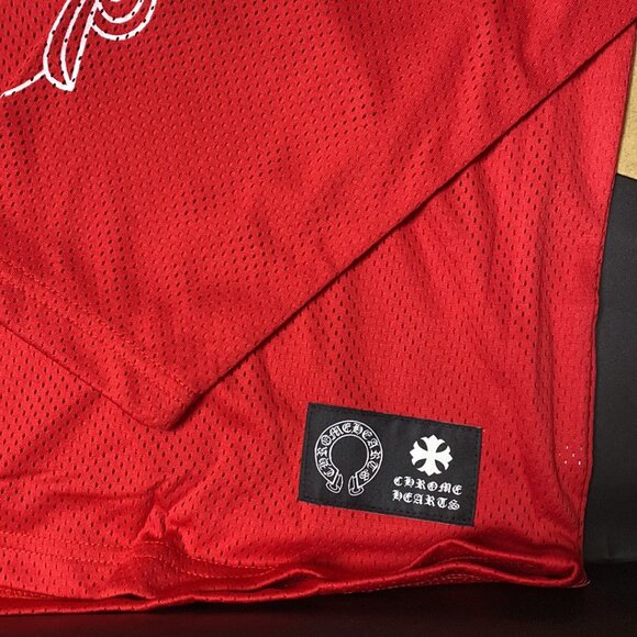 Chrome Hearts Matty Boy Form Long Sleeve Jersey-Red - Picture 3 of 5